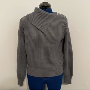 Vintage Gray Blue Chunky Sweater No Tags